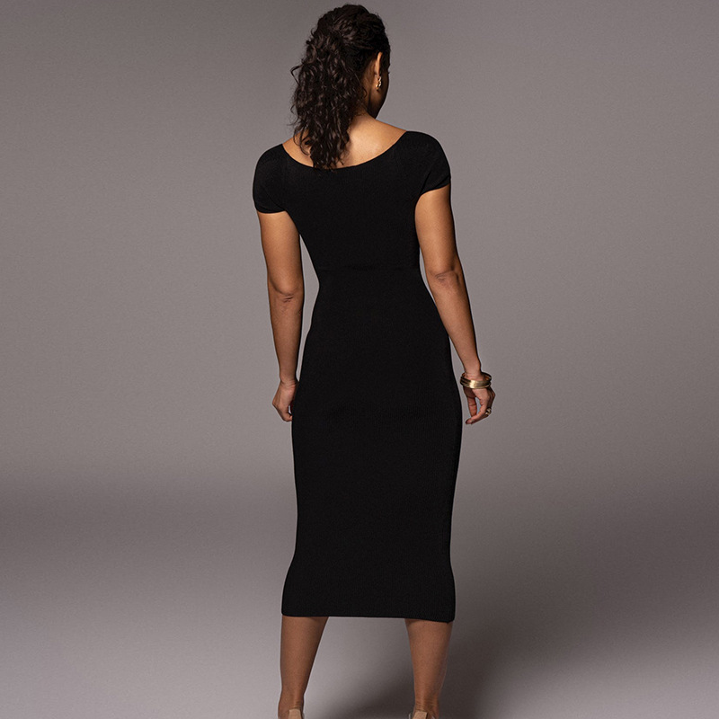 2026 여름 여성 신상 싱글 숄더 골지 긴팔 바디콘  - Bodycon Long Sleeve Ribbed Dress 리뷰 및 가격