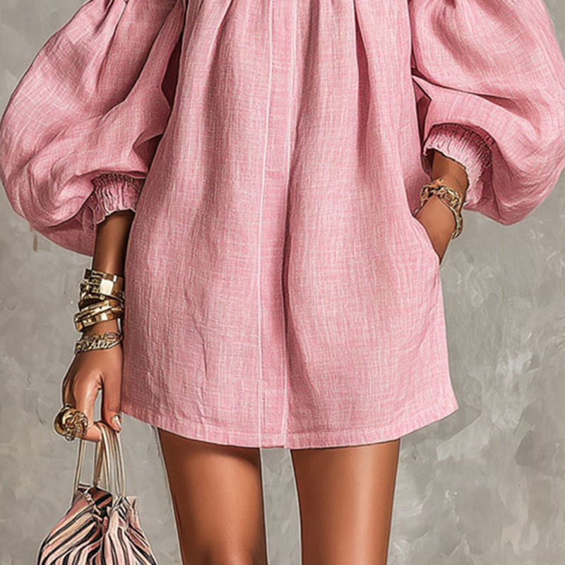 2026 여름 새로운 오프 숄더 퍼프 슬리브 미니 드레 - Off Shoulder Puff Sleeve Sundress 리뷰 및 가격