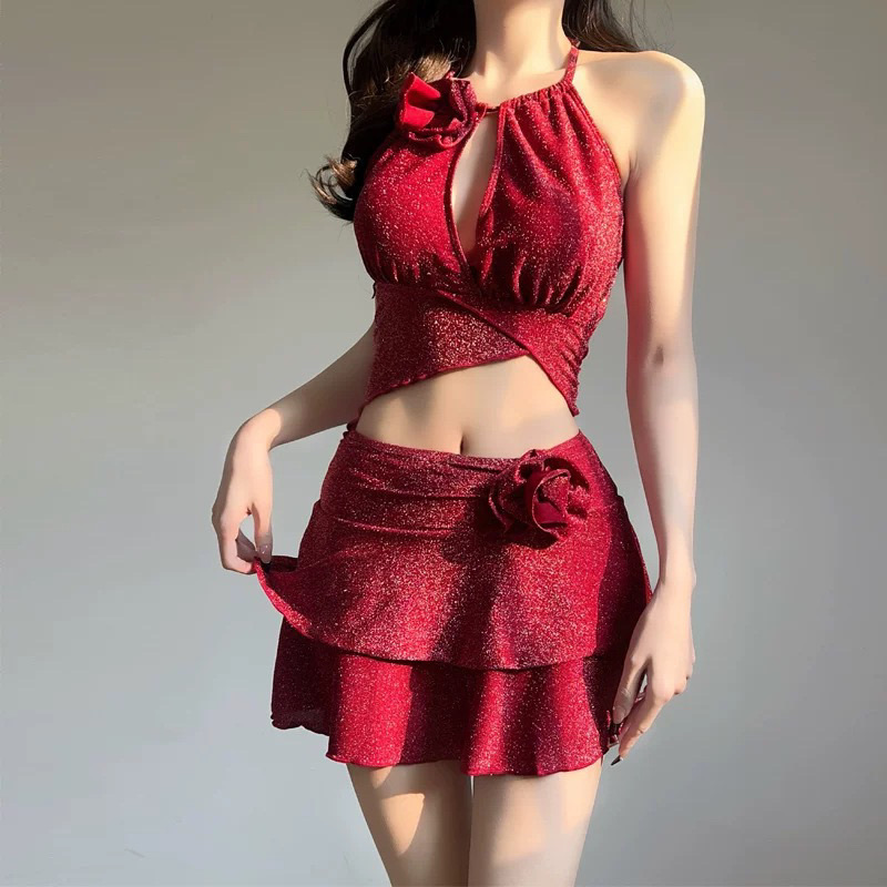 신상품 2피스 비키니 세트 여성 한국 스타일 퓨어 데지 - Swimwear 리뷰 및 가격