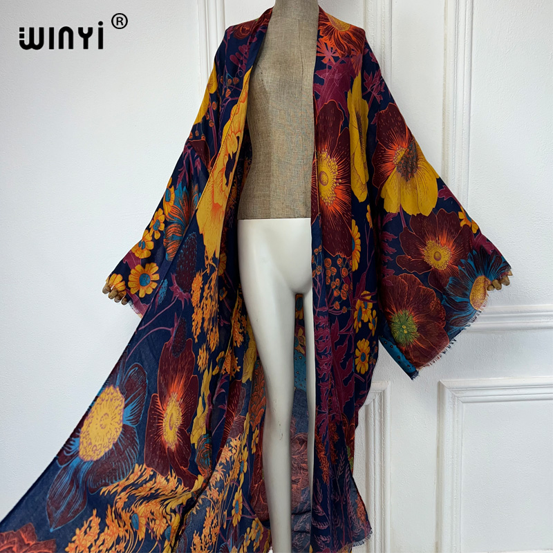 WINYI 아프리카 패션 여름 기모노 맥시 드레스 비치 - Boho Summer Beach Maxi Dress 리뷰 및 가격