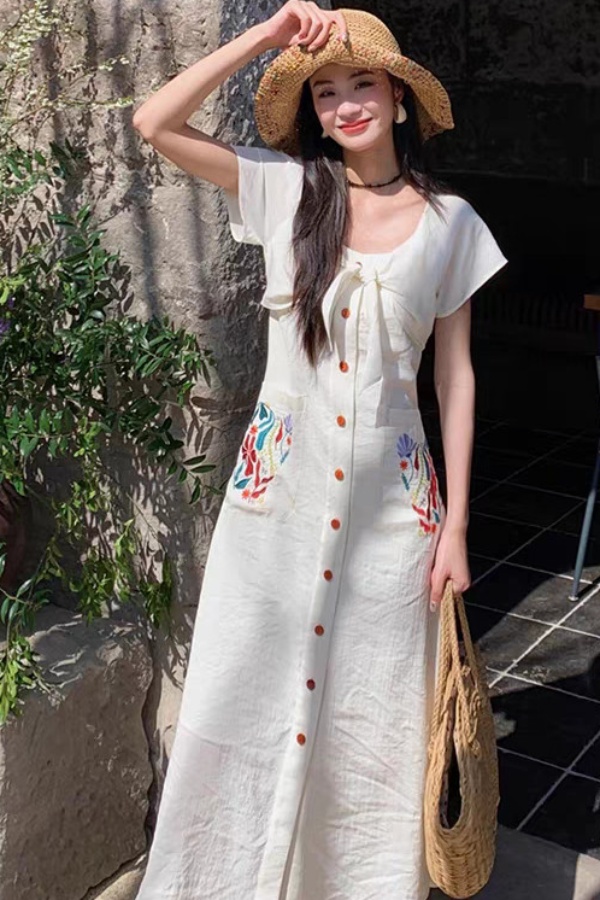 여성용 솔리드 반팔 크루넥 러치드 선드레스 신축성 있는 - Bodycon Long Sleeve Ribbed Dress 리뷰 및 가격