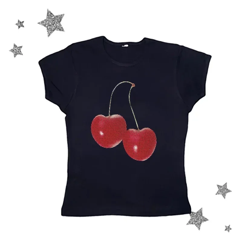 에스테틱 여름 베이비 티셔츠 스트릿웨어 고스 하라주쿠  - Y2K Graphic Baby Tee Crop 리뷰 및 가격