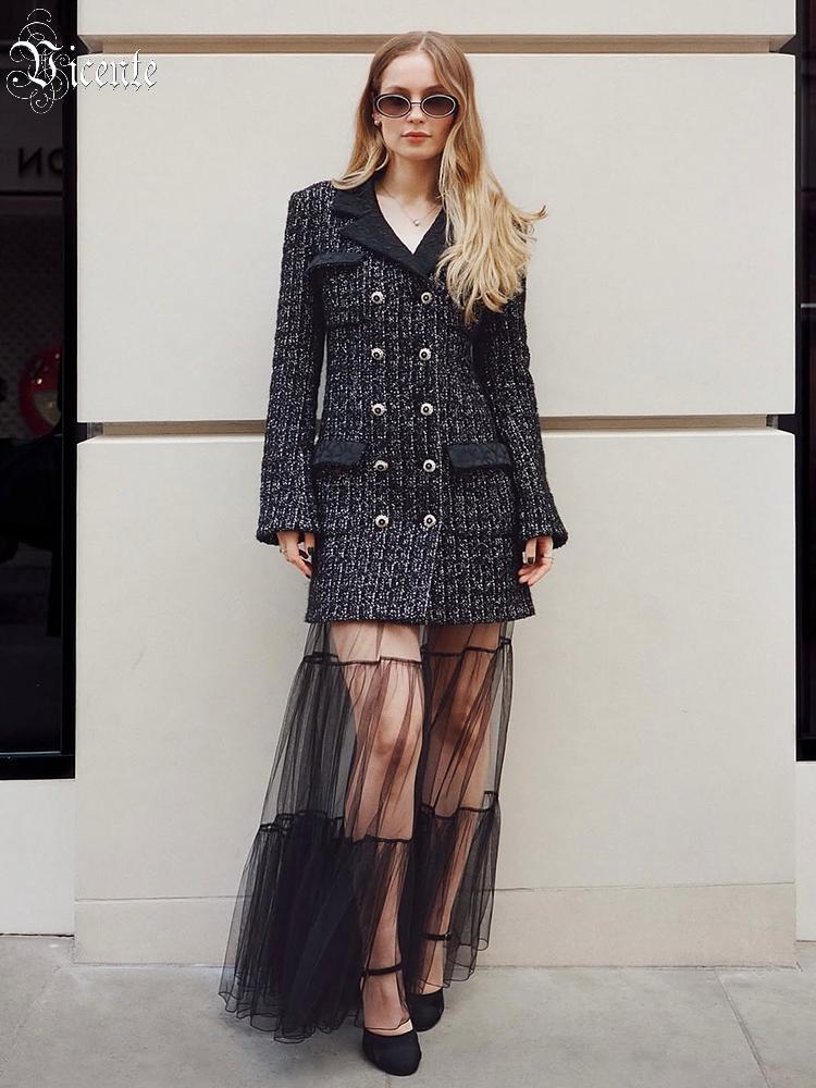 VC 여성용 트위드 블레이저 드레스 세트(메쉬 헴 더블 - Tweed Two Piece Blazer Dress 리뷰 및 가격