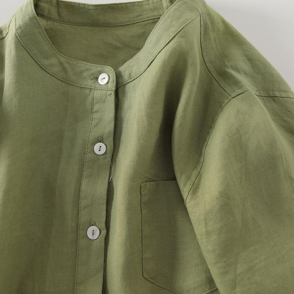 일본 스타일 린넨 셔츠 드레스 여성 캐주얼 안티에이징  - Casual Loose Linen Shirt Dress 리뷰 및 가격