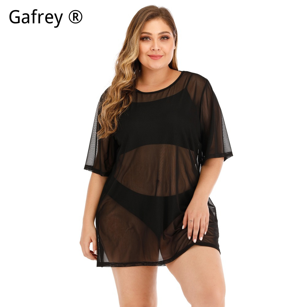 플러스 사이즈 섹시 메쉬 비치 드레스 2026 신상 시 - Sexy Mesh Sheer Bodycon Dress 리뷰 및 가격