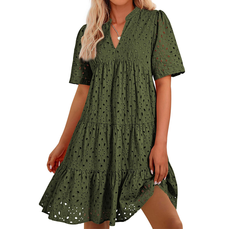 여성용 보헤미안 여름 V넥 반팔 속이 비치는 레이스 러 - French Vintage Floral Midi Dress 리뷰 및 가격