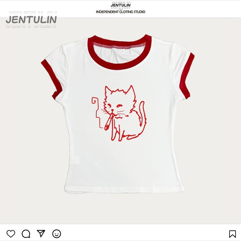 한국 스타일 Y2K 90년대 크롭탑 하라주쿠 스트릿웨어 - Y2K Graphic Baby Tee Crop 리뷰 및 가격