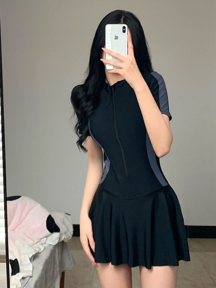 2026 신상 여성용 단정한 원피스 수영복 스커트형 복 - Skirts 리뷰 및 가격